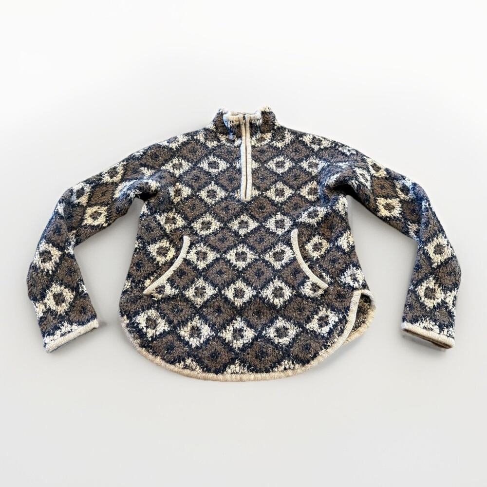 Madewell Womens Cloud Lining Half-Zip Long Sleeve Popover Sweater Size XS $118 - Picture 2 of 11